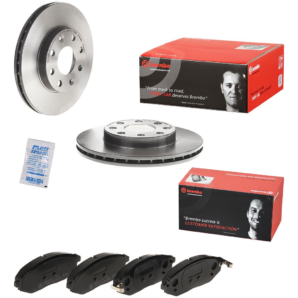 BREMBO Bremsbelagsatz, Scheibenbremse P 10 054 + Bremsscheibe 09.3090.21