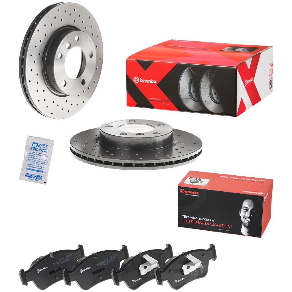 BREMBO Bremsbelagsatz, Scheibenbremse P 06 024 + Bremsscheibe 09.5390.3X