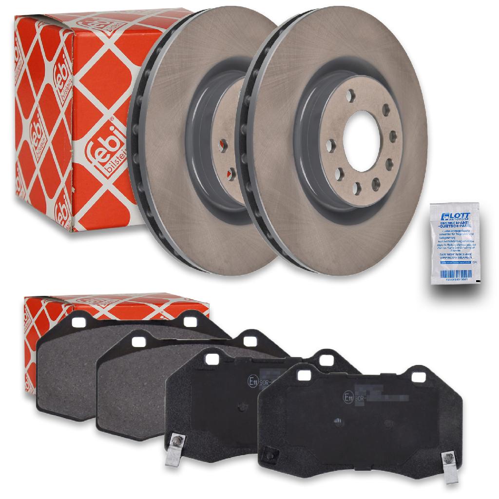 FEBI BILSTEIN Bremsbelagsatz, Scheibenbremse 116223 + Bremsscheibe 108197