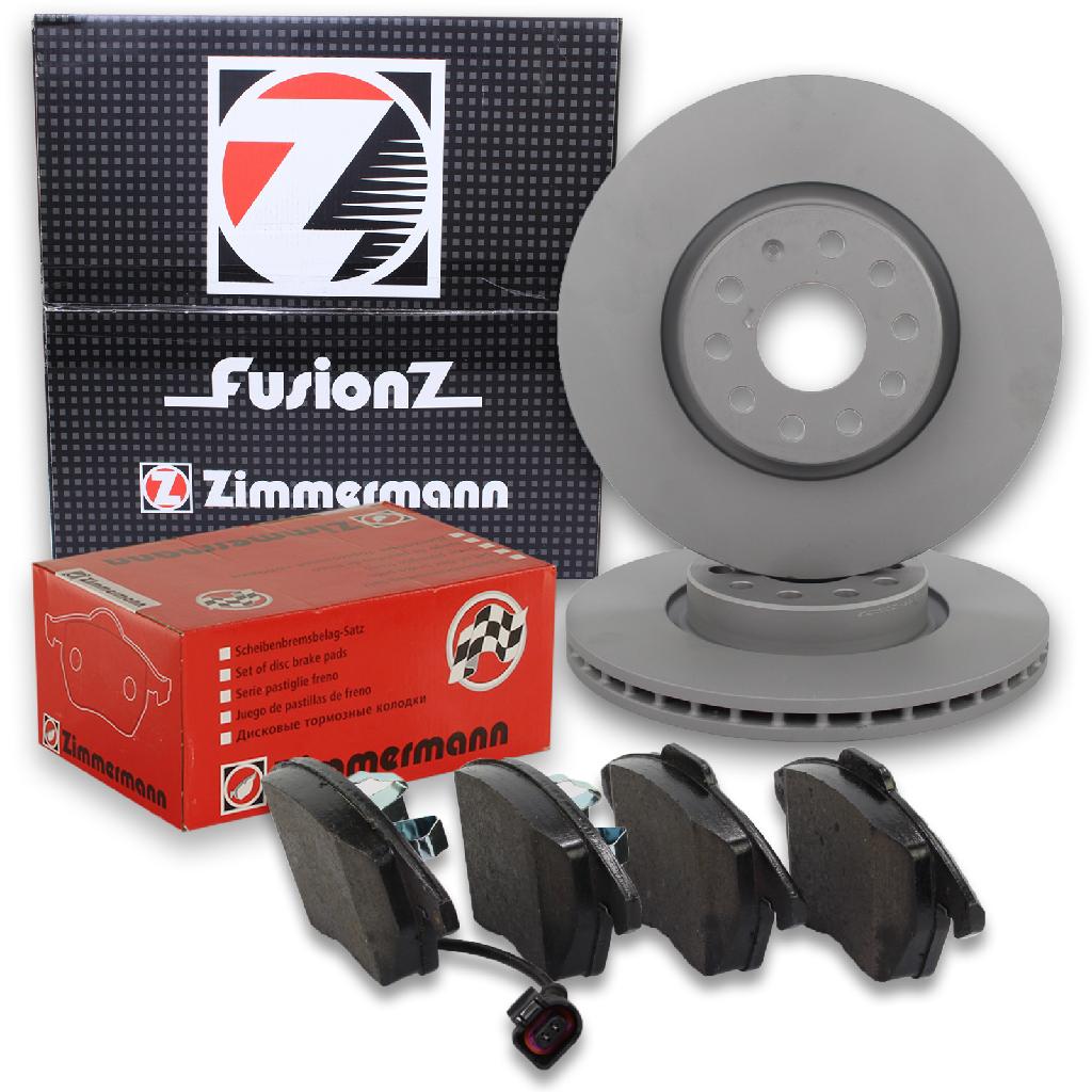 ZIMMERMANN Bremsbelagsatz, Scheibenbremse 23587.200.1 + Bremsscheibe 100.3300.20