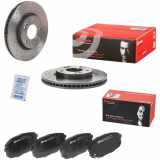 BREMBO Bremsscheibe 09.9574.4X + Bremsbelagsatz, Scheibenbremse P 30 034
