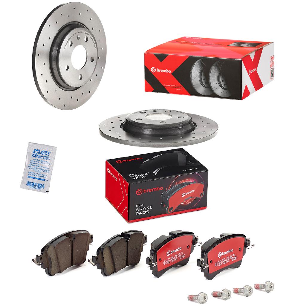 BREMBO Bremsbelagsatz, Scheibenbremse P 85 154X + Bremsscheibe 08.D060.1X