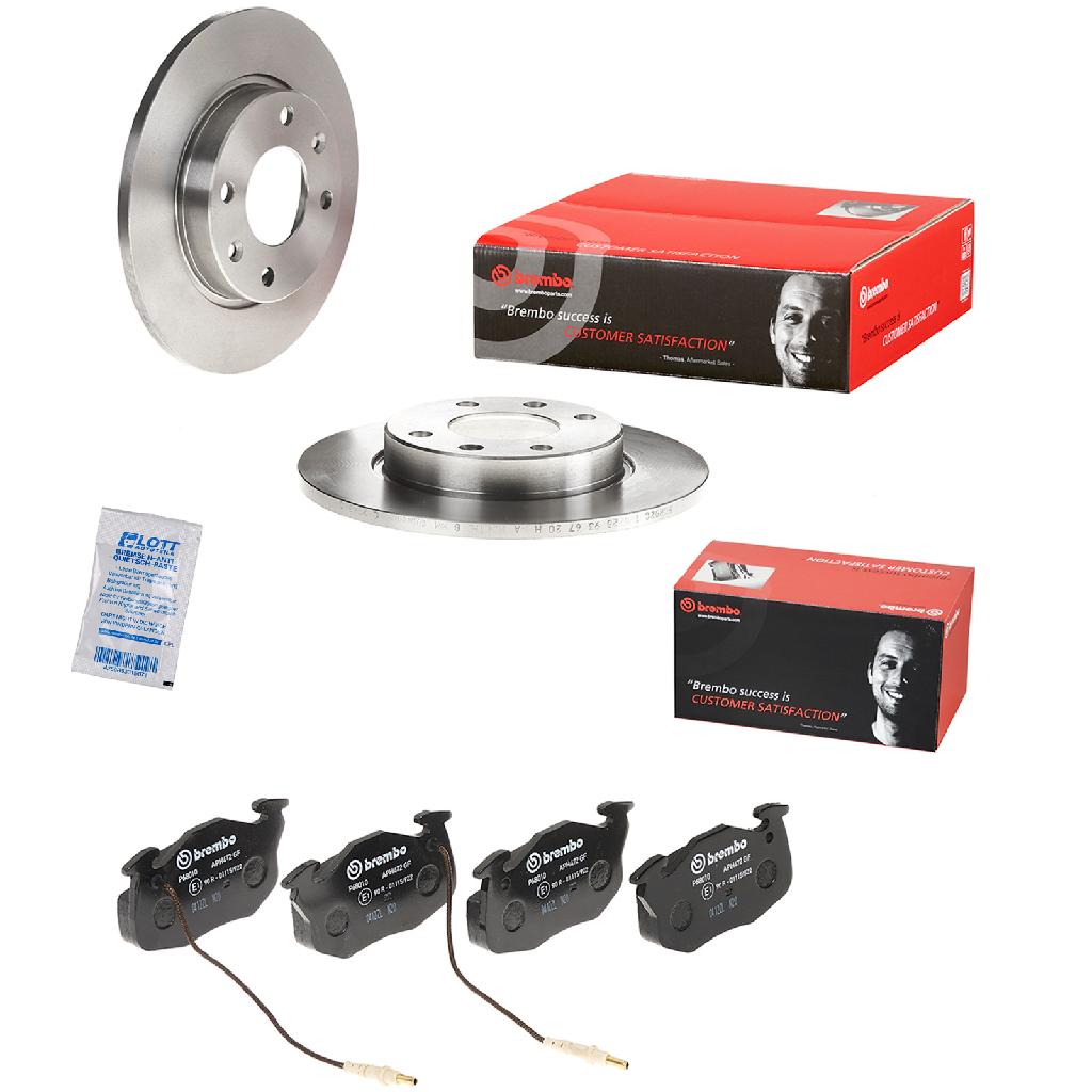 BREMBO Bremsbelagsatz, Scheibenbremse P 68 010 + Bremsscheibe 08.2985.10