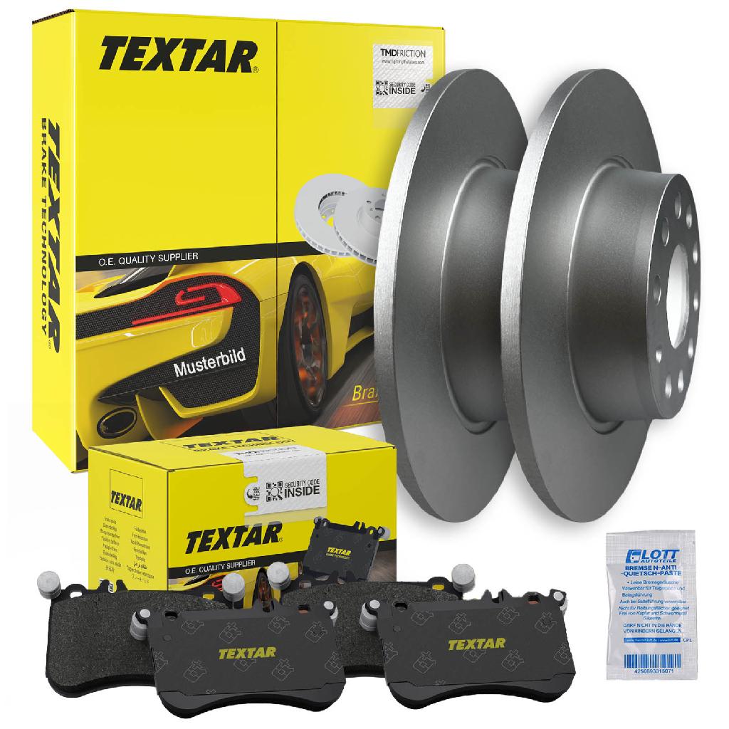 TEXTAR Bremsbelagsatz, Scheibenbremse 2258801 + Bremsscheibe 92267303