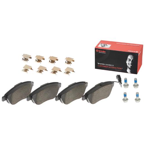 BREMBO Bremsscheibe 09.5843.11 + Bremsbelagsatz, Scheibenbremse P 23 087 Bild BREMBO Bremsscheibe 09.5843.11 + Bremsbelagsatz, Scheibenbremse P 23 087