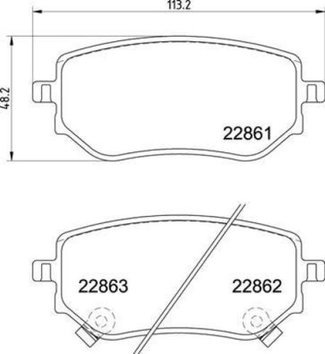 BREMBO Bremsbelagsatz, Scheibenbremse P 50 153 + Bremsscheibe 09.D942.11 Bild BREMBO Bremsbelagsatz, Scheibenbremse P 50 153 + Bremsscheibe 09.D942.11