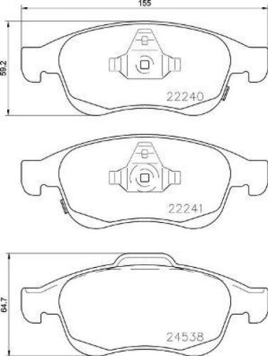 BREMBO Bremsscheibe 09.D209.1X + Bremsbelagsatz, Scheibenbremse P 23 165X Bild BREMBO Bremsscheibe 09.D209.1X + Bremsbelagsatz, Scheibenbremse P 23 165X