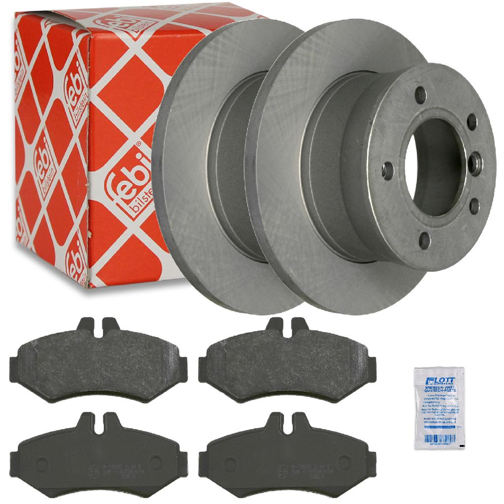 FEBI BILSTEIN Bremsscheibe 22858 + Bremsbelagsatz, Scheibenbremse 16450