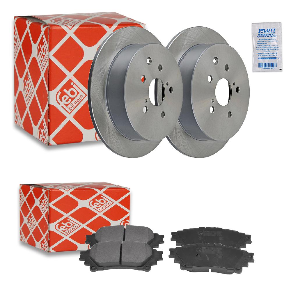FEBI BILSTEIN Bremsbelagsatz, Scheibenbremse 116359 + Bremsscheibe 108518