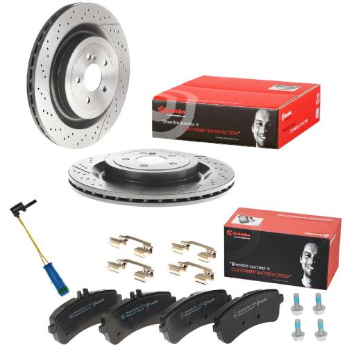 BREMBO Bremsbelagsatz, Scheibenbremse P 50 125 + Bremsscheibe 09.B879.11 + Warnkontakt, Bremsbelagverschleiß A 00 377 Bild BREMBO Bremsbelagsatz, Scheibenbremse P 50 125 + Bremsscheibe 09.B879.11 + Warnkontakt, Bremsbelagverschleiß A 00 377
