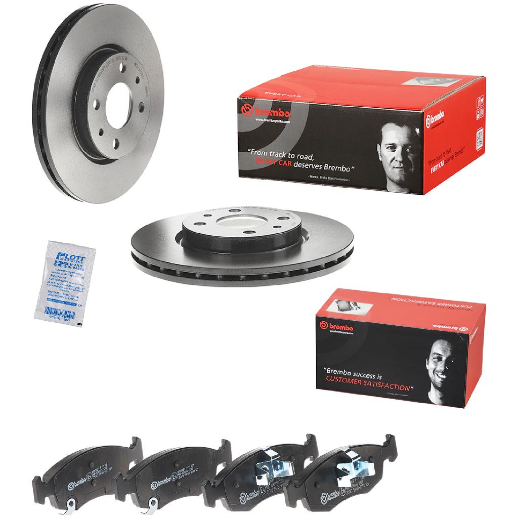 BREMBO Bremsbelagsatz, Scheibenbremse P 11 031 + Bremsscheibe 09.5843.11