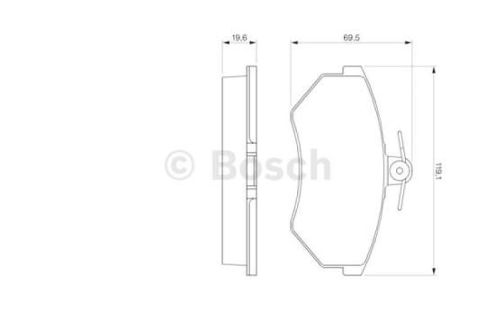 BOSCH Bremsbelagsatz, Scheibenbremse 0 986 460 944 + Bremsscheibe 0 986 479 B30 Bild BOSCH Bremsbelagsatz, Scheibenbremse 0 986 460 944 + Bremsscheibe 0 986 479 B30