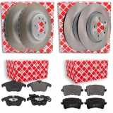 FEBI BILSTEIN Bremsbelagsatz, Scheibenbremse 16755 + Bremsscheibe 36463 + Bremsscheibe 36232 + Bremsbelagsatz, Scheibenbremse 16768