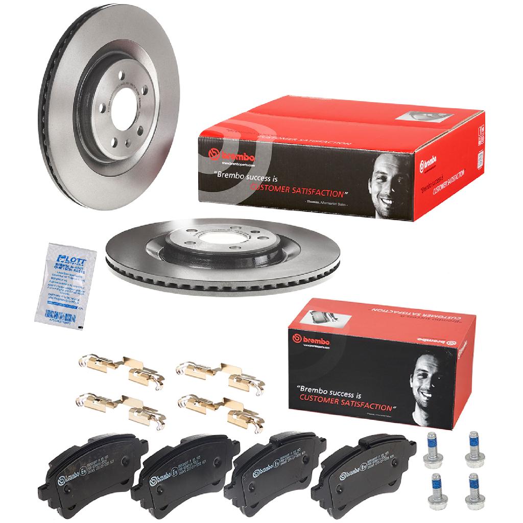 BREMBO Bremsbelagsatz, Scheibenbremse P 85 185 + Bremsscheibe 09.B969.11