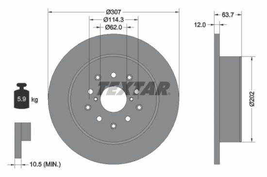 TEXTAR Bremsbelagsatz, Scheibenbremse 2149001 + Bremsscheibe 92237503 + Bremsscheibe 92170803 + Bremsbelagsatz, Scheibenbremse 2342901 Bild TEXTAR Bremsbelagsatz, Scheibenbremse 2149001 + Bremsscheibe 92237503 + Bremsscheibe 92170803 + Bremsbelagsatz, Scheibenbremse 2342901