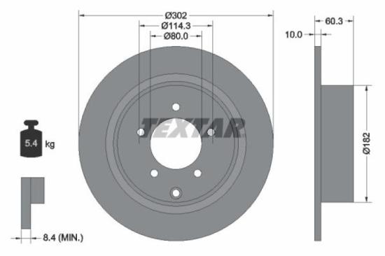 TEXTAR Bremsbelagsatz, Scheibenbremse 2358202 + Bremsscheibe 92177303 + Bremsscheibe 92184405 + Bremsbelagsatz, Scheibenbremse 2458301 Bild TEXTAR Bremsbelagsatz, Scheibenbremse 2358202 + Bremsscheibe 92177303 + Bremsscheibe 92184405 + Bremsbelagsatz, Scheibenbremse 2458301