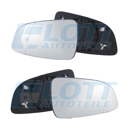 JOHNS Spiegelglas, Außenspiegel 55 09 38-81 + Spiegelglas, Außenspiegel 55 09 37-81 Bild JOHNS Spiegelglas, Außenspiegel 55 09 38-81 + Spiegelglas, Außenspiegel 55 09 37-81