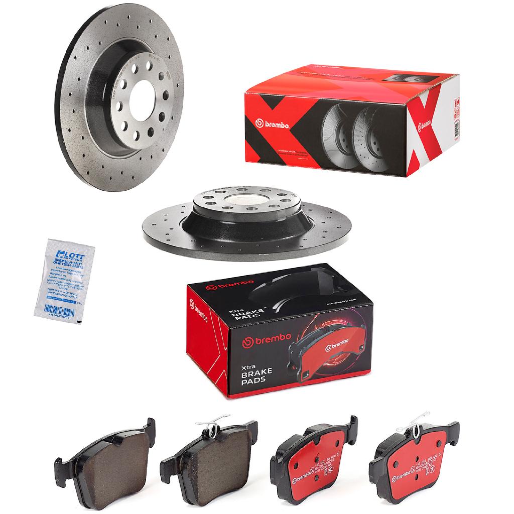 BREMBO Bremsscheibe 08.C501.1X + Bremsbelagsatz, Scheibenbremse P 85 124X