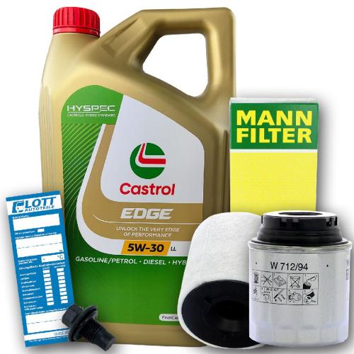 Motoröl + Ölfilter + Luftfilter + Ablassschraube Bild Motoröl + Ölfilter + Luftfilter + Ablassschraube