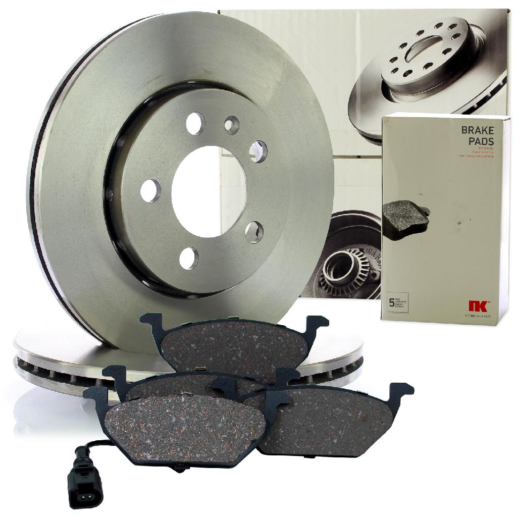 NK Bremsscheibe 204758 + Bremsbelagsatz, Scheibenbremse 224745