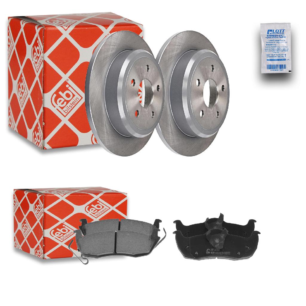 FEBI BILSTEIN Bremsscheibe 170074 + Bremsbelagsatz, Scheibenbremse 116339