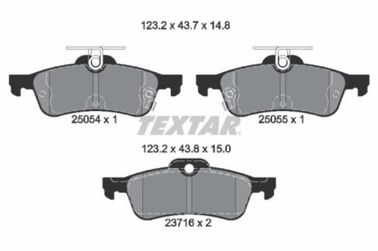 TEXTAR Bremsscheibe 92252603 + Bremsbelagsatz, Scheibenbremse 2505401 Bild TEXTAR Bremsscheibe 92252603 + Bremsbelagsatz, Scheibenbremse 2505401