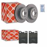 FEBI BILSTEIN Bremsscheibe 43852 + Bremsbelagsatz, Scheibenbremse 16153