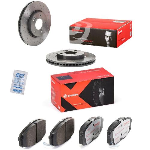 BREMBO Bremsscheibe 09.9574.4X + Bremsbelagsatz, Scheibenbremse P 30 034X Bild BREMBO Bremsscheibe 09.9574.4X + Bremsbelagsatz, Scheibenbremse P 30 034X