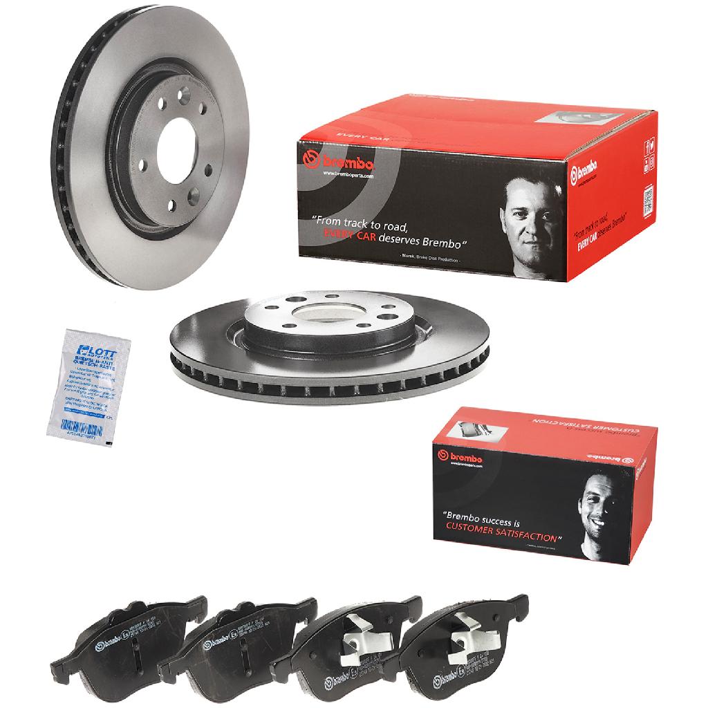 BREMBO Bremsbelagsatz, Scheibenbremse P 24 158 + Bremsscheibe 09.C541.11