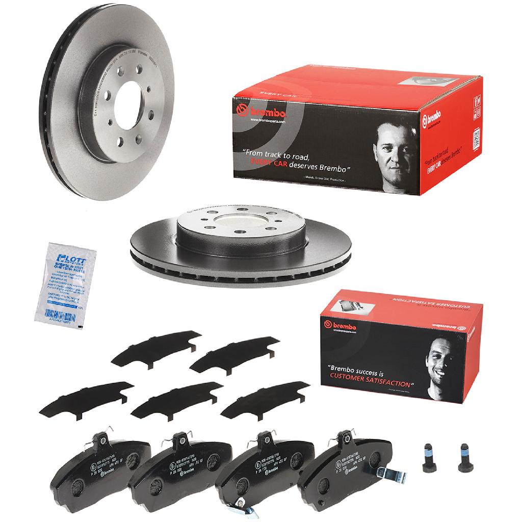 BREMBO Bremsscheibe 09.5509.11 + Bremsbelagsatz, Scheibenbremse P 28 020