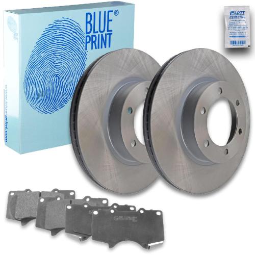 BLUE PRINT Bremsscheibe ADT343161 + Bremsbelagsatz, Scheibenbremse ADT342142 Bild BLUE PRINT Bremsscheibe ADT343161 + Bremsbelagsatz, Scheibenbremse ADT342142