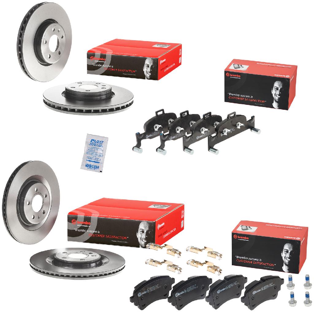 BREMBO Bremsbelagsatz, Scheibenbremse P 85 185 + Bremsscheibe 09.D058.11 + Bremsbelagsatz, Scheibenbremse P 85 164 + Bremsscheibe 09.B969.11