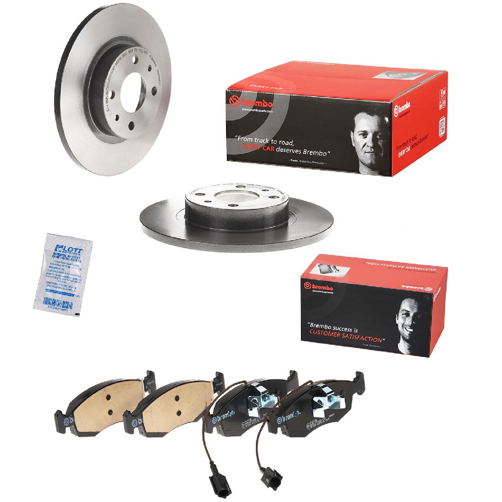 BREMBO Bremsbelagsatz, Scheibenbremse P 23 138 + Bremsscheibe 08.5086.11