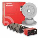BREMBO Bremsbelagsatz, Scheibenbremse P 83 015 + Bremsscheibe 08.5625.21