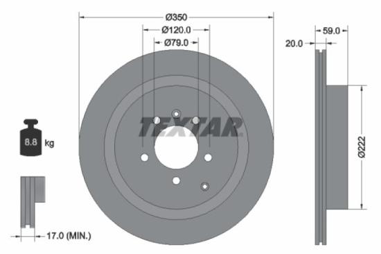 TEXTAR Warnkontakt, Bremsbelagverschleiß 98039400 + Bremsbelagsatz, Scheibenbremse 2419201 + Bremsscheibe 92147703 Bild TEXTAR Warnkontakt, Bremsbelagverschleiß 98039400 + Bremsbelagsatz, Scheibenbremse 2419201 + Bremsscheibe 92147703