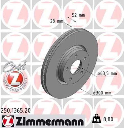 ZIMMERMANN Bremsbelagsatz, Scheibenbremse 24537.160.2 + Bremsscheibe 250.1365.20 + Bremsscheibe 250.1361.20 + Bremsbelagsatz, Scheibenbremse 24123.200.1 Bild ZIMMERMANN Bremsbelagsatz, Scheibenbremse 24537.160.2 + Bremsscheibe 250.1365.20 + Bremsscheibe 250.1361.20 + Bremsbelagsatz, Scheibenbremse 24123.200.1