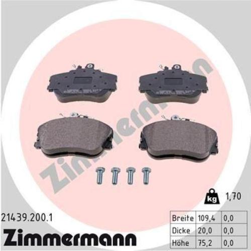 ZIMMERMANN Bremsbelagsatz, Scheibenbremse 21439.200.1 + Bremsscheibe 400.1426.20 Bild ZIMMERMANN Bremsbelagsatz, Scheibenbremse 21439.200.1 + Bremsscheibe 400.1426.20