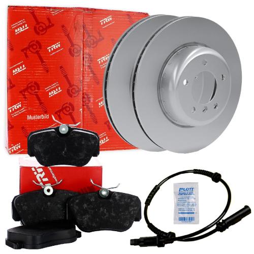 TRW Bremsscheibe DF6133S + Warnkontakt, Bremsbelagverschleiß GIC366 + Bremsbelagsatz, Scheibenbremse GDB2219 Bild TRW Bremsscheibe DF6133S + Warnkontakt, Bremsbelagverschleiß GIC366 + Bremsbelagsatz, Scheibenbremse GDB2219