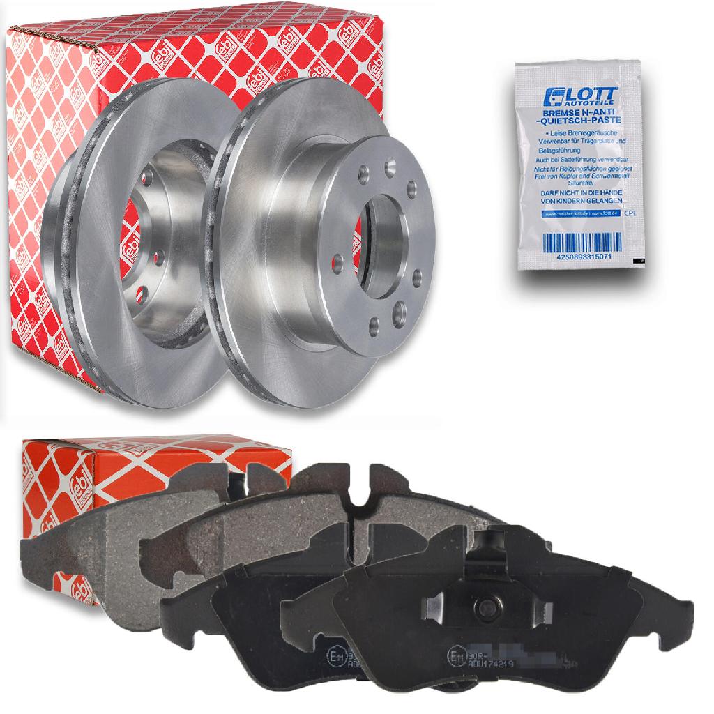 FEBI BILSTEIN Bremsbelagsatz, Scheibenbremse 16251 + Bremsscheibe 07517