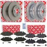 FEBI BILSTEIN Bremsscheibe 24076 + Bremsbelagsatz, Scheibenbremse 16535 + Bremsbelagsatz, Scheibenbremse 16487 + Bremsscheibe 24077