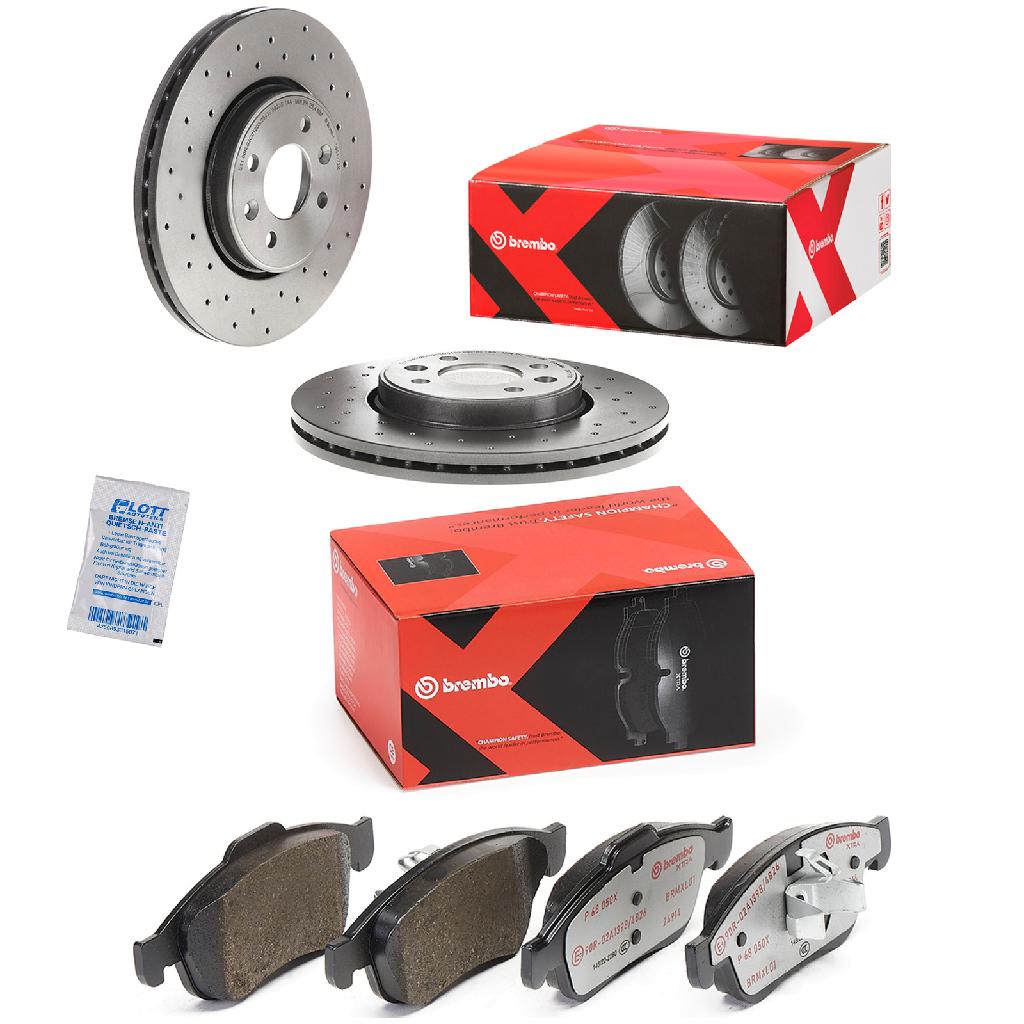 BREMBO Bremsbelagsatz, Scheibenbremse P 68 050X + Bremsscheibe 09.8137.2X