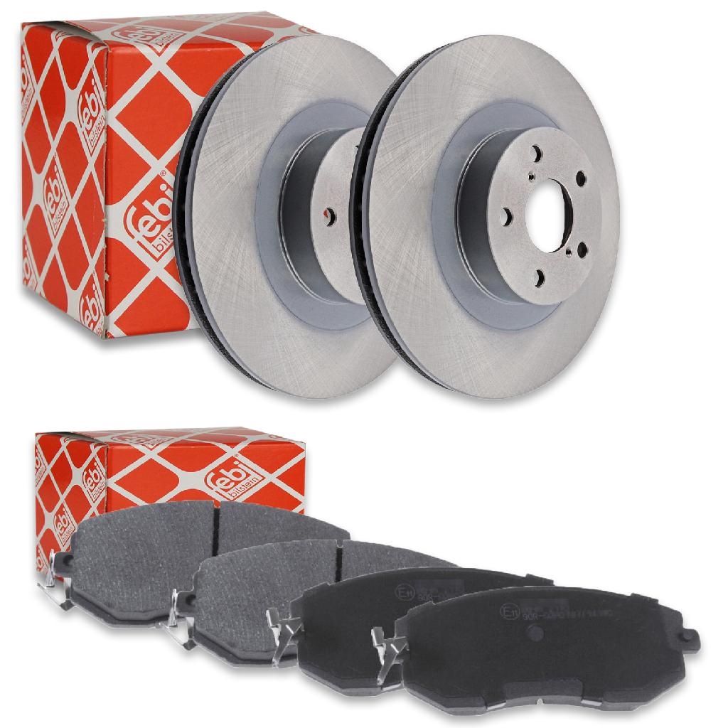 FEBI BILSTEIN Bremsbelagsatz, Scheibenbremse 116326 + Bremsscheibe 108400