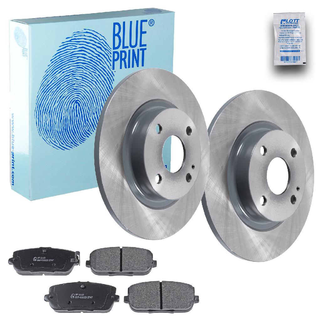 BLUE PRINT Bremsbelagsatz, Scheibenbremse ADM54291 + Bremsscheibe ADM543133