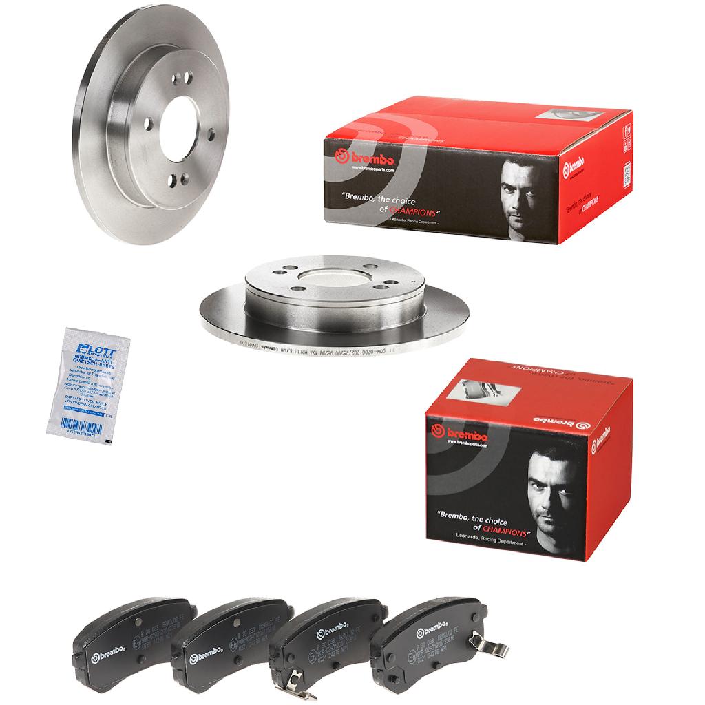 BREMBO Bremsbelagsatz, Scheibenbremse P 30 033 + Bremsscheibe 08.A916.10