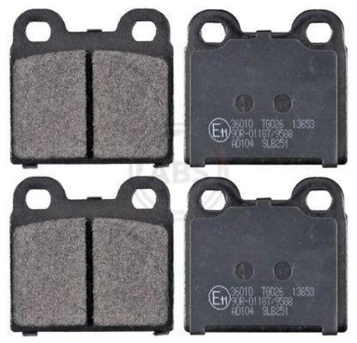 A.B.S. Bremsbelagsatz, Scheibenbremse 36010 + Bremsscheibe 15760 Bild A.B.S. Bremsbelagsatz, Scheibenbremse 36010 + Bremsscheibe 15760