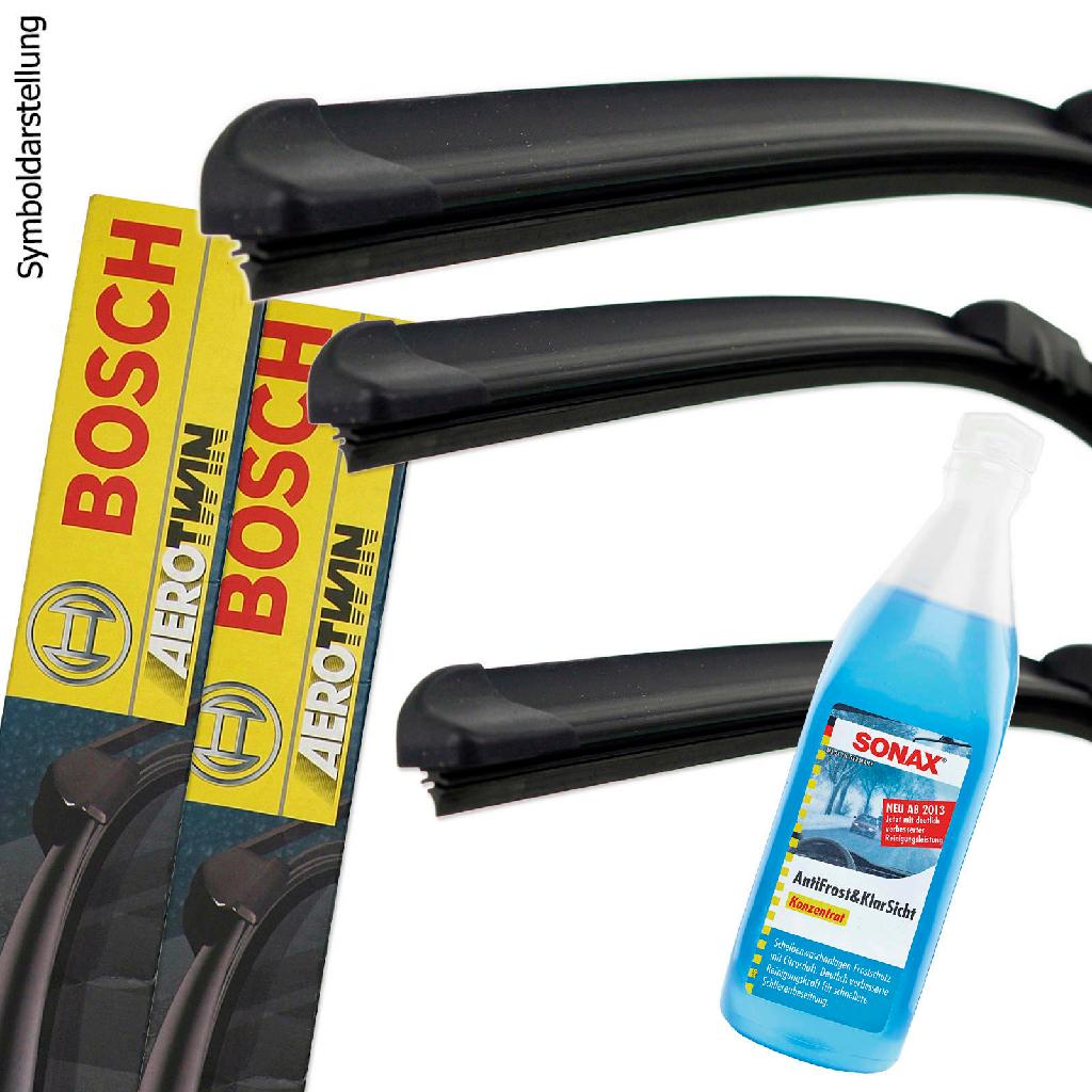 BOSCH Wischblatt 3 397 008 045 + Wischblatt 3 397 118 974 SONAX Frostschutz, Scheibenreinigungsanlage 03321000
