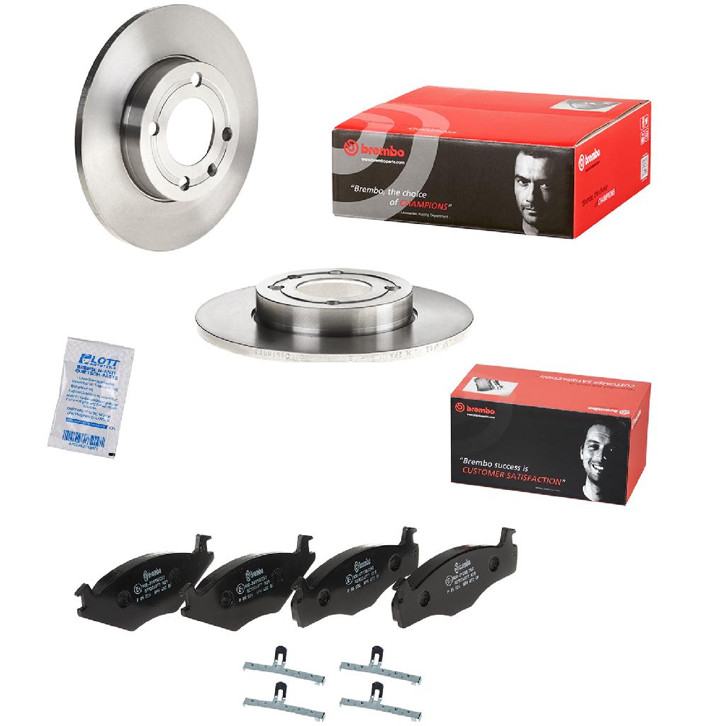 BREMBO Bremsbelagsatz, Scheibenbremse P 85 024 + Bremsscheibe 08.6785.10