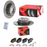 BREMBO Bremsbelagsatz, Scheibenbremse P 06 037X + Bremsscheibe 08.A205.1X
