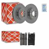 FEBI BILSTEIN Bremsbelagsatz, Scheibenbremse 16158 + Bremsscheibe 08130