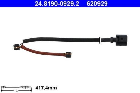 ATE Warnkontakt, Bremsbelagverschleiß 24.8190-0929.2 ZIMMERMANN Bremsscheibe 600.3225.20 + Bremsscheibe 600.3224.20 + Bremsbelagsatz, Scheibenbremse 24098.170.1 Bild ATE Warnkontakt, Bremsbelagverschleiß 24.8190-0929.2 ZIMMERMANN Bremsscheibe 600.3225.20 + Bremsscheibe 600.3224.20 + Bremsbelagsatz, Scheibenbremse 24098.170.1